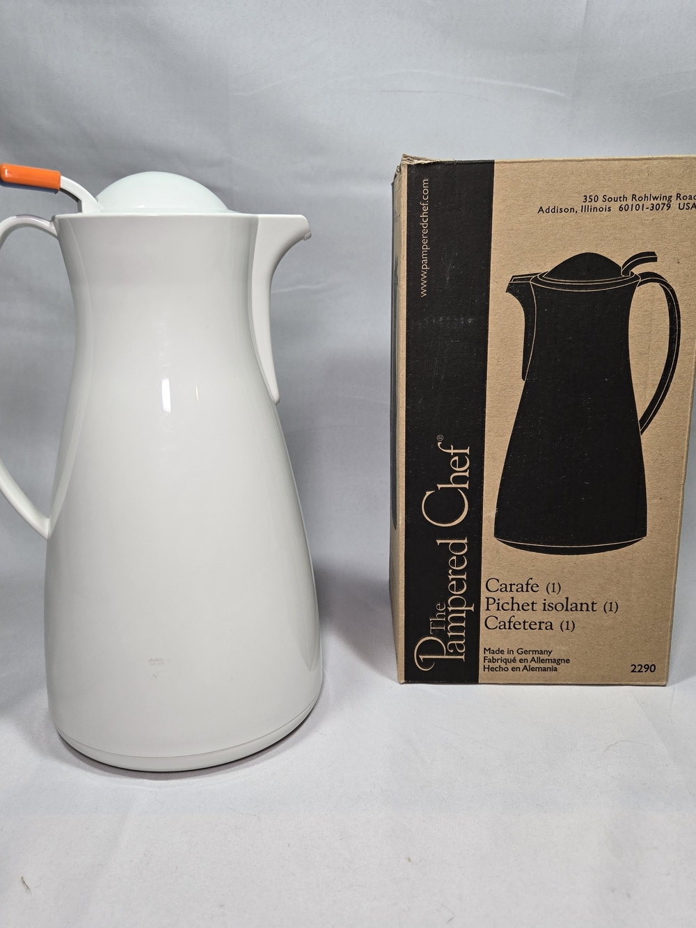 The Pampered Chef White Insulated Carafe - White